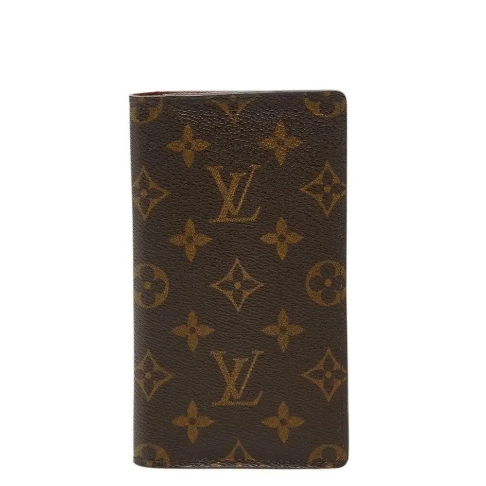 Louis Vuitton Monogram Agenda Poche Notebook Cover Brown